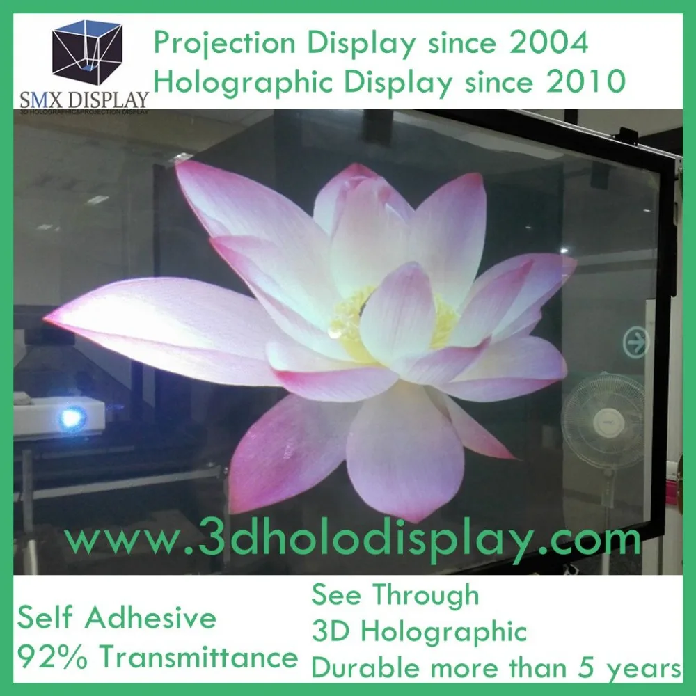 1 52x10 м голографические проекции экран пленка 3D Holo магазин окно реклама|holographic