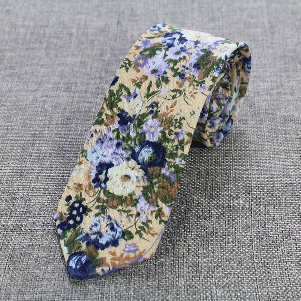 GUSLESON New Fashion Slim Men Ties Cotton Necktie for Men Causal Paisley Tie For Man Bussines Corbatas Bridegroom Party Neckties