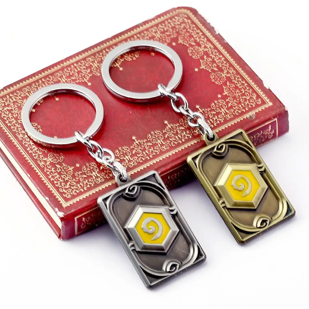 

2019 Hearthstone Legend Exquisite Color Card Back Pattern printed series Keychain Car Backpack Key Decorative Pendant