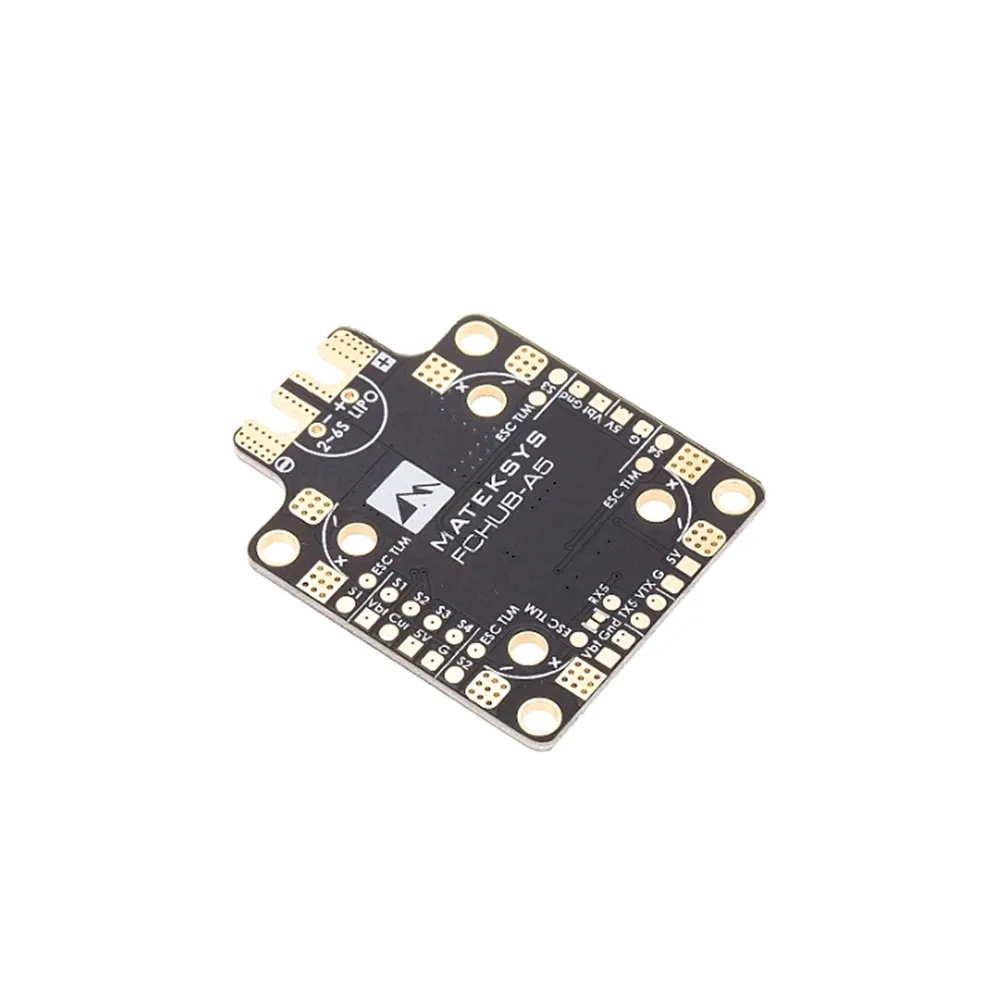 Matek Systems fchub A5 PDB встроенный 184A ток Сенсор 5V 2A BEC 2 6S для дрона с дистанционным