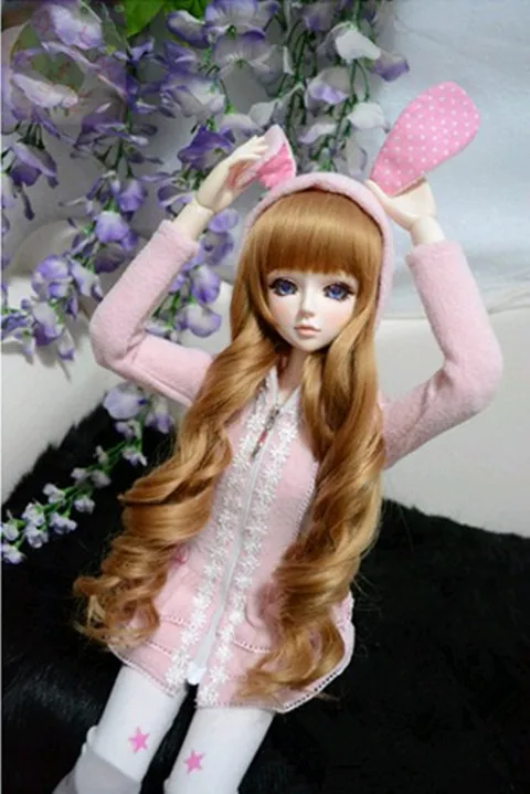 Estartek NN042 1/3 1/4 Customized Full Hand Made Super Cute Rabbit Ear Coat for BJD SD DD Doll Action Figure DIY | Игрушки и хобби