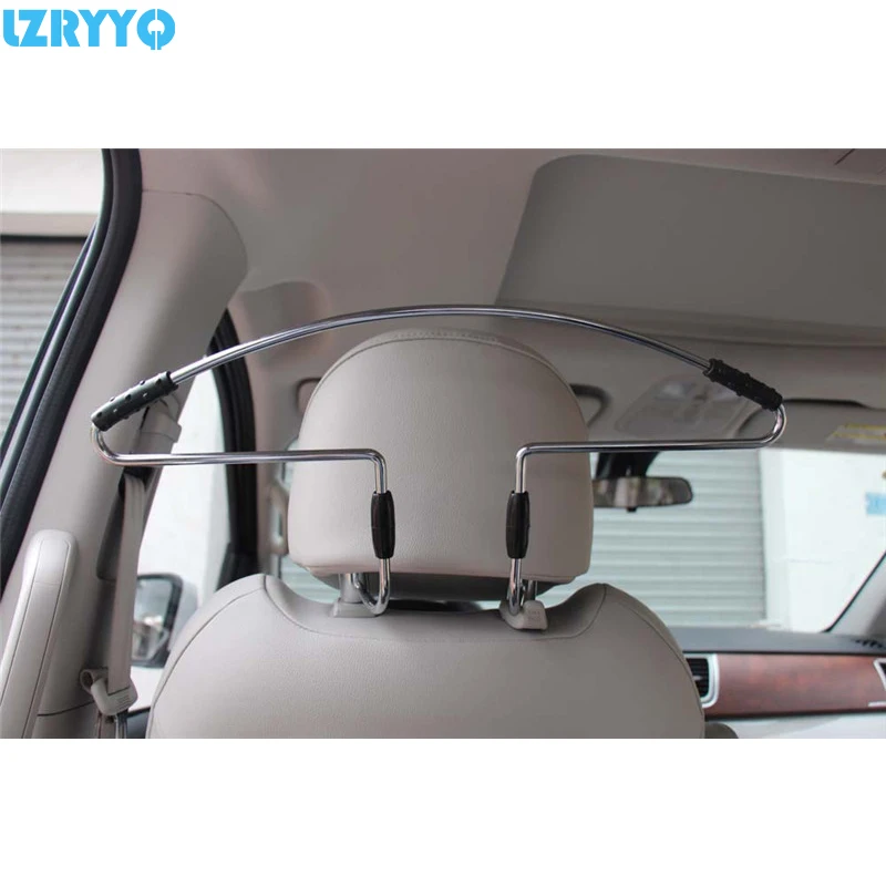

1 Pc Universal Metal Portable Car Auto Seat Headrest Coat Hanger Jackets Suits Storage Holder Chrome Rack Hanging For Traveling