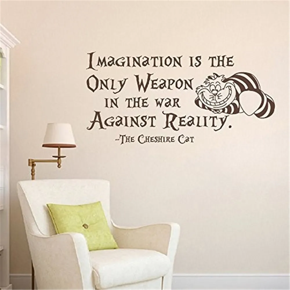 Wall Decal Decor Alice In Wonderland Wall Decal Quote Vinyl Stickers