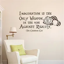 Wall Decal Decor Alice In Wonderland Wall Decal Quote Vinyl Stickers Home Decor Nursery Art Bedroom