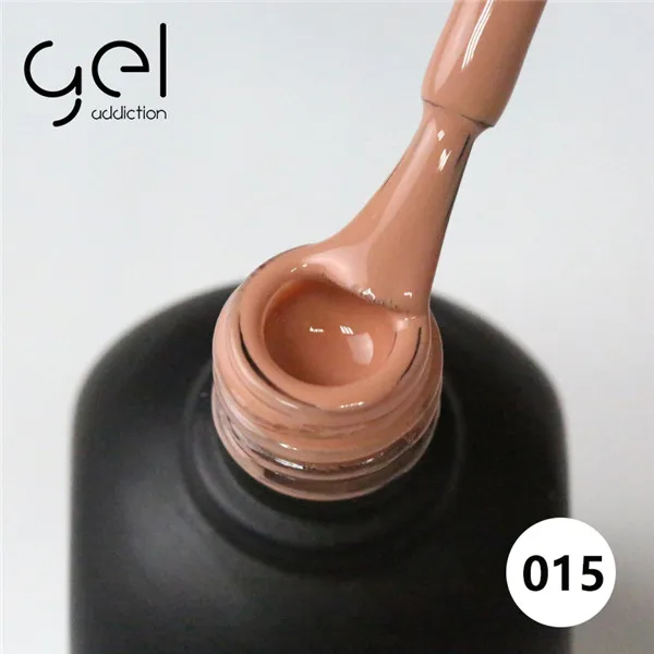 new Gel Addiction 108 colors soak off UV/LED gel polish base and top coat 12ml You can choose 6 different colors - Цвет: 015 you choose 6 pcs