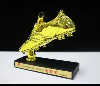 

Large custom football trophy, good shooter Golden Boot MVP value player football player forward customized creativity World Cup