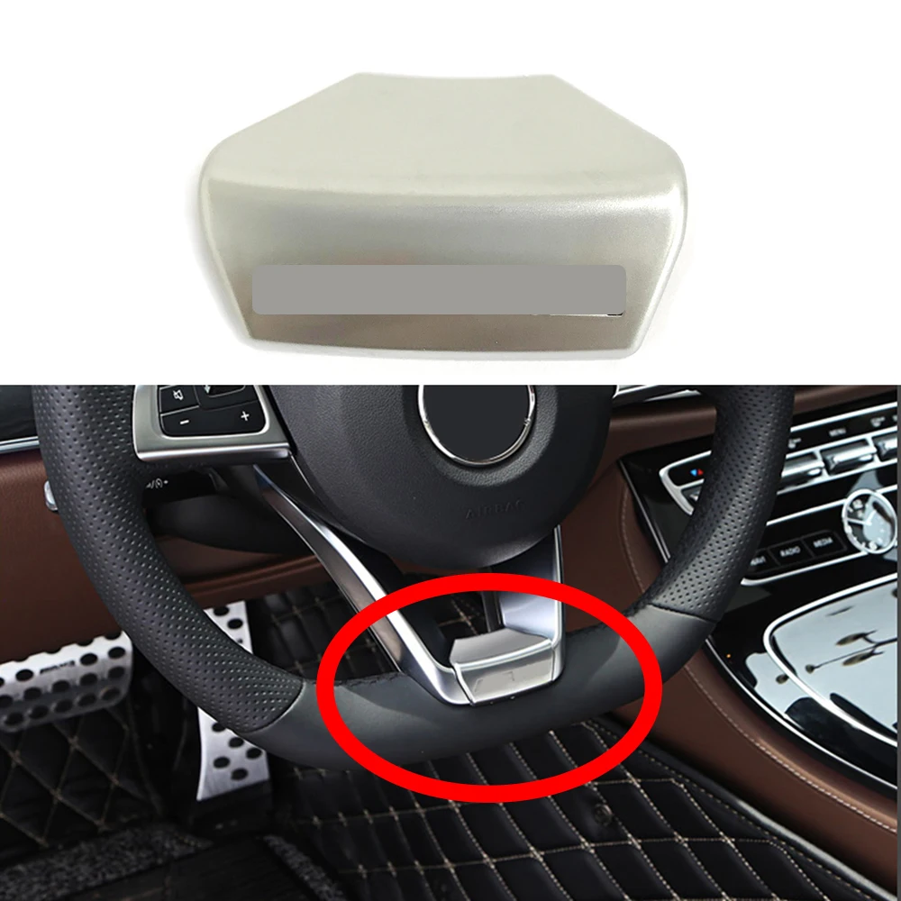 

for AMG Logo Cover Steering Wheel Emblem Insignia Car Sticker for Mercedes Benz W205 W221 W212 W167 GLA SLK C63 S550 A200 E350