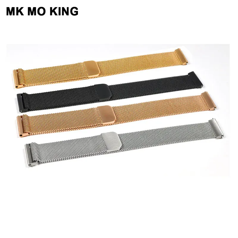 Роскошный Миланский магнитный ремешок из нержавеющей стали для Cartier Samsung S3 S2 Huami DW