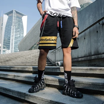 

2019 Loose Summer Shorts Men High Waist Short Women Streetwear HipHop Sweatpants Korean Fashion Fitness Plus Size Shorts Hawaiin