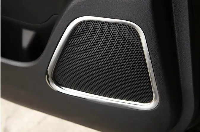 

For Mitsubishi Outlander 2013-2018 High-quality stainless steel Car Speaker Cover Door Bottom Audio Sound Frame Case Accessories
