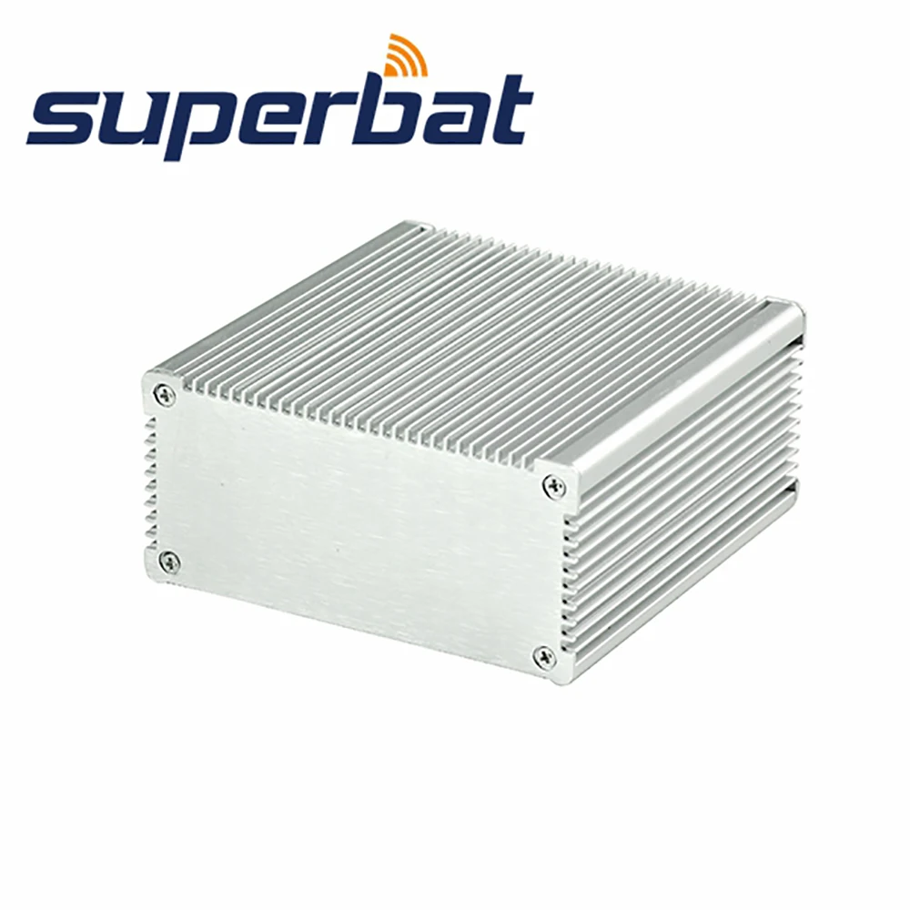 Superbat 3.94&quot*3.94&quot* 1.89&quot Extruded Aluminum Enclosure Junction PCB Instrument Box Case Electronic DIY 100*100*48MM with Screws |