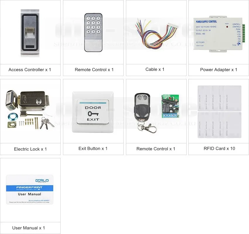 Diysecur пульт дистанционного управления отпечатков пальцев 125 кГц RFID ID Card Reader система контроля доступа двери комплект+ Электрический замок