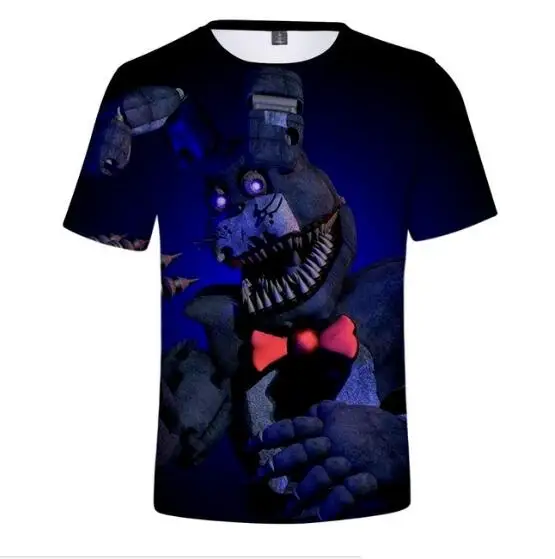 

2019 Cool 3D Boys/Girls T shirts Five Nights at Freddy Brand Design Lovely Cartoon High quality Short sleeve Childrens T-Shirt