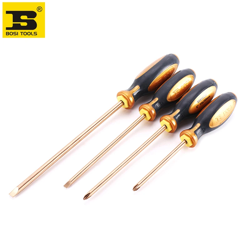 

BOSI Professional Tools Non-Sparking Non-Magnetic Corrosion Resistant beryllium bronze screwdrivers