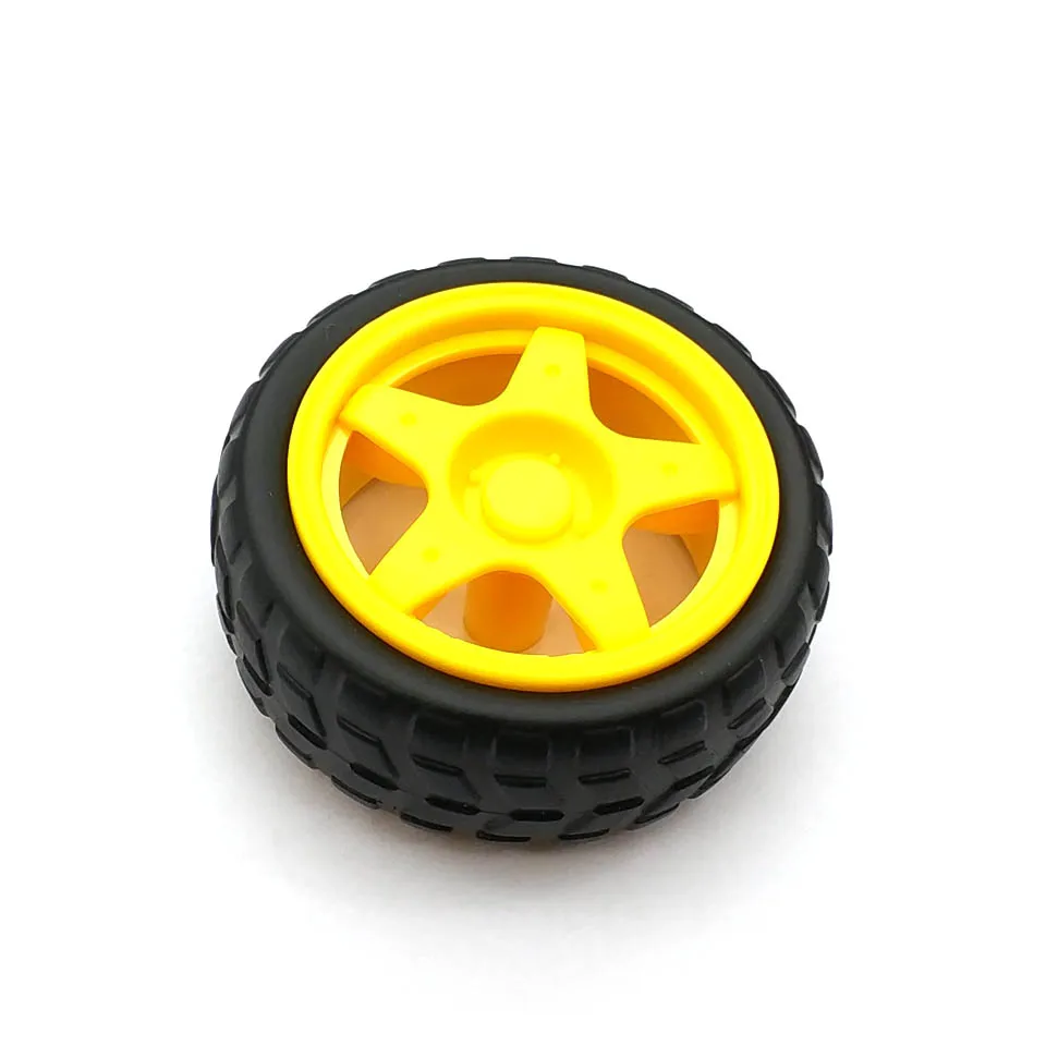 1 Pair 2 Pcs supporting wheels smart car chassis / Tire / robot car wheels diameter 65MM thickness 28MM DIY