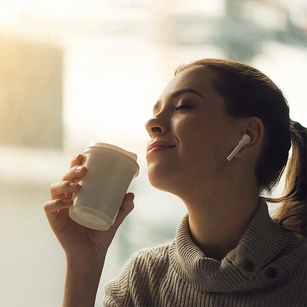 Настоящая Bluetooth гарнитура беспроводные наушники i7 TWS Casque Sans Fil зарядная коробка