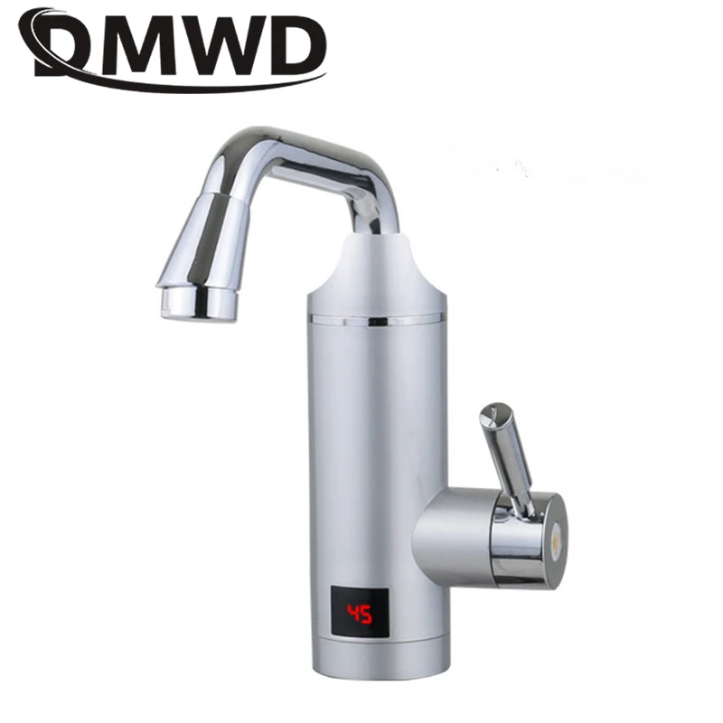 DMWD Электрический мгновенный нагреватель воды светодиодный с дисплеем температуры безрезервуарный кран быстрого нагрева кран для душа Ванная комната Кухня 3000 Вт