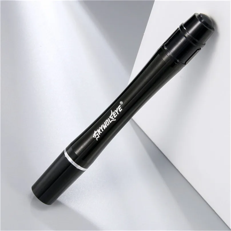 UV Ultra Violet LED Flashlight Pen Light LED Flashlight Purple Inspection 2x AAA Lamp Outdoor Bicycle Lights #4M14 (4)
