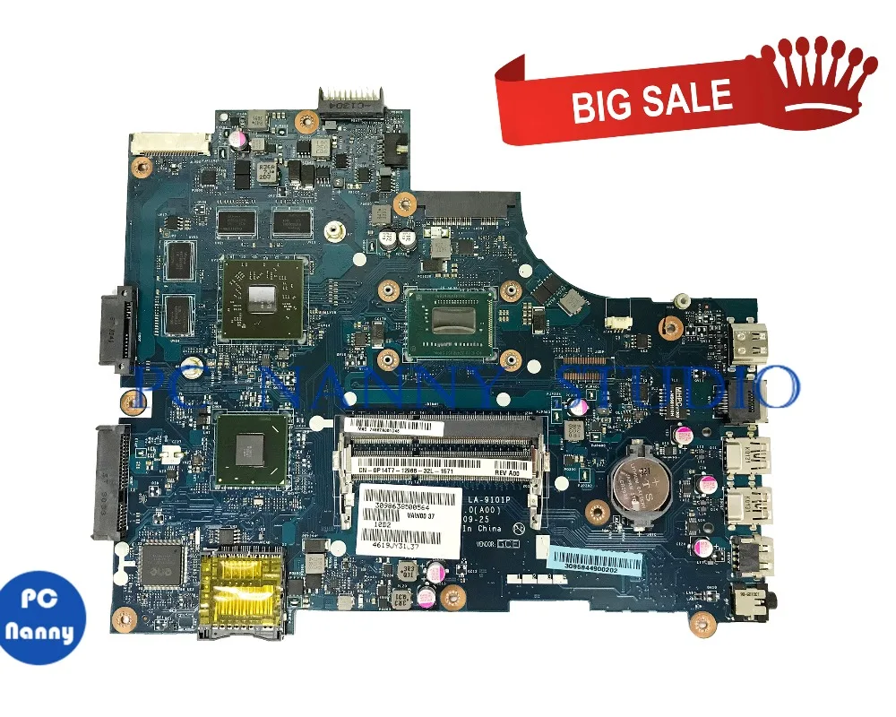 

PCNANNY 0P14T7 P14T7 for Dell Inspiron 15R 3521 5521 Laptop motherboard LA-9101P I5-3337U DDR3 notebook mainboard tested