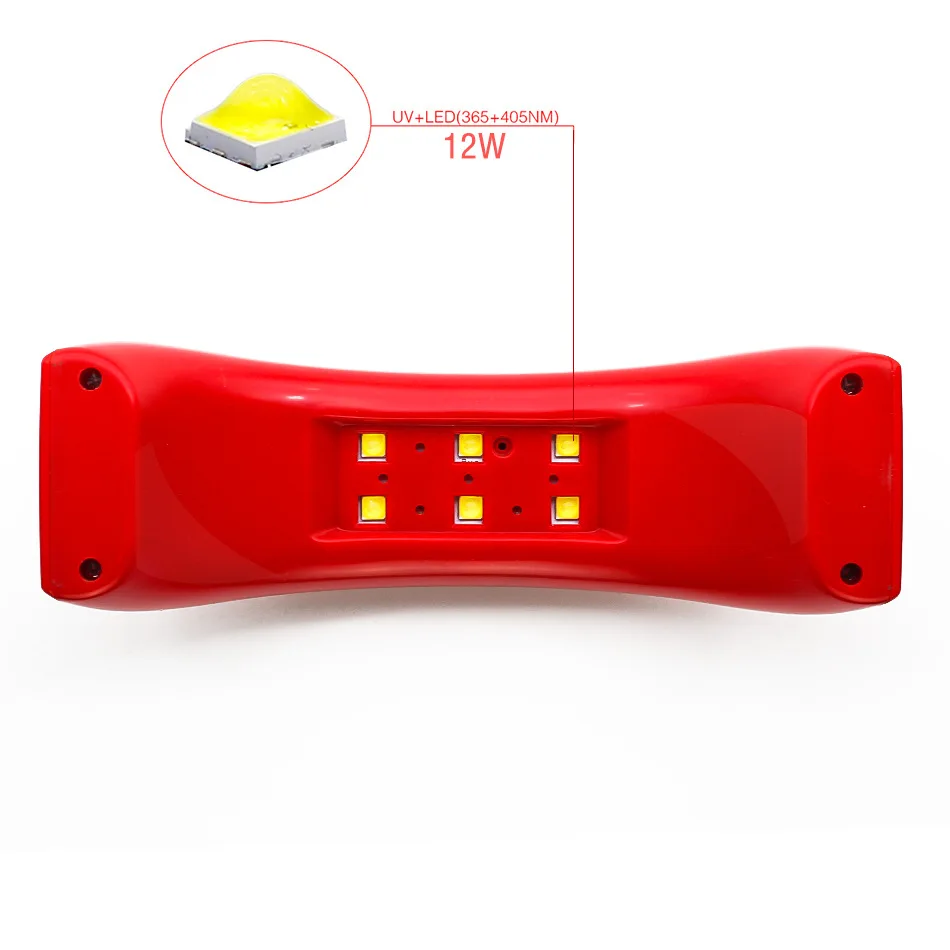 Три южных 12wquick-сухой УФ светодиодный светильник для ногтей барабан портативный мини радуга форма линии USB СВЕТОДИОДНЫЙ светильник для ногтей отверждения Сушилка Для УФ