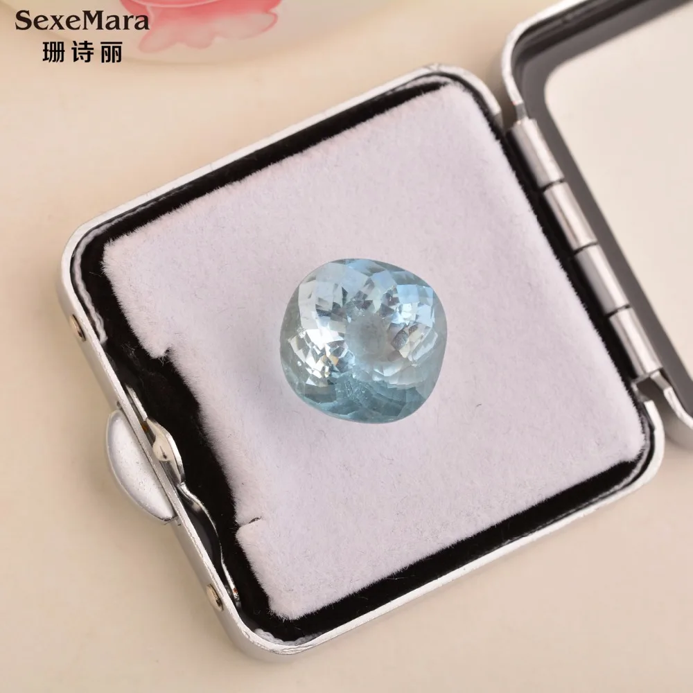 

10.1 carat Natural 5A Grade Aquamarine Loose Stone Brazil Certificate