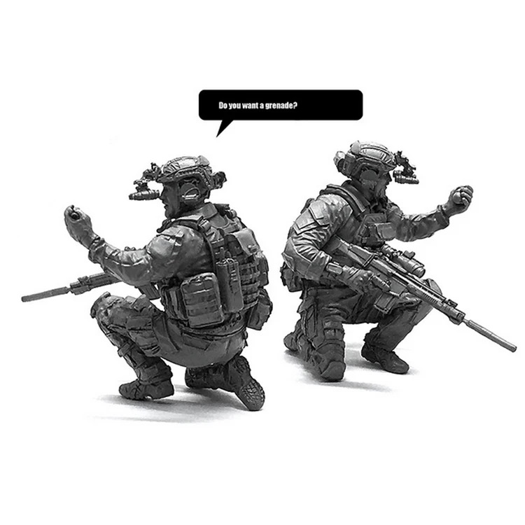 1/35 American Seal Team Resin Soldier Model Military Hobby Children