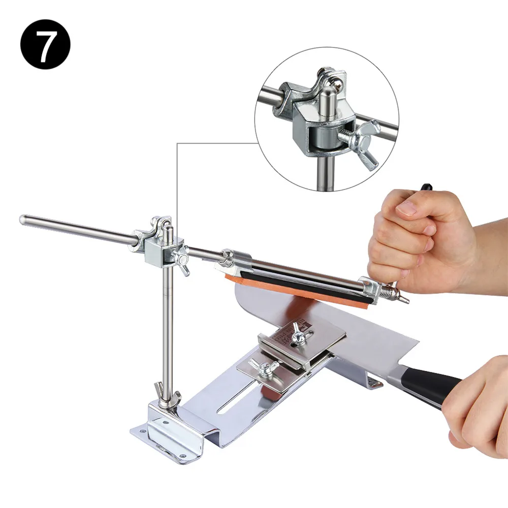 Ruixin Pro III Fix-angle Stainless Steel Professional Knife Sharpener Chef Choices Kitchen Sharpening System With 4 Whetstones21