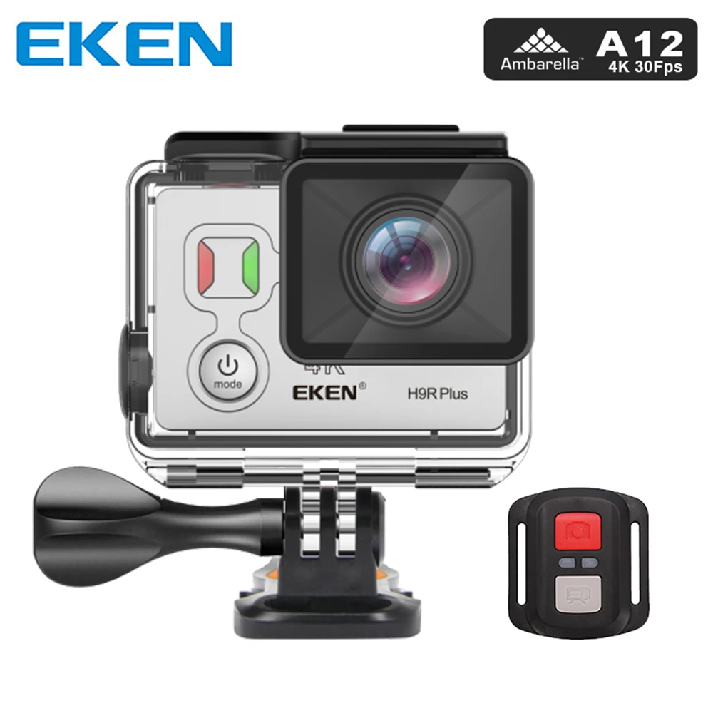 Оригинальная Экшн-камера eken H9R Plus Ultra HD 4K Ambarella A12 4 k/30fps для Panasonic 34112 14MP 30M Водонепроницаемая wifi Спортивная камера