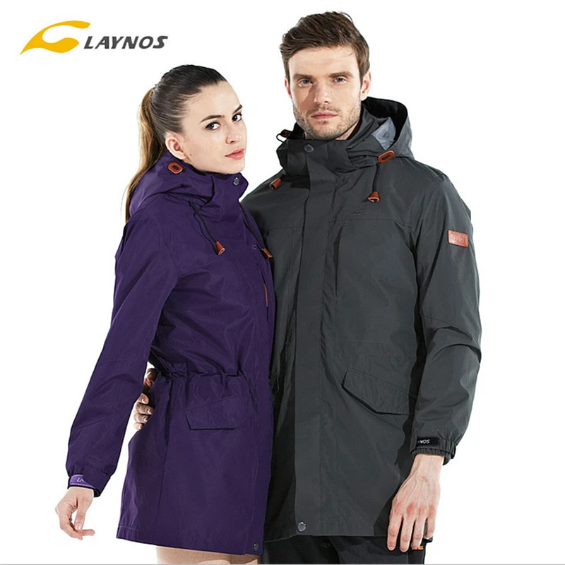 

Ski Jackets Two piece Suit New Autumn and Winter Outdoor Lovers two sets of Men and Women Thickening Mountaineering Suit Pizex