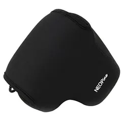 Premium Neoprene Camera Bag Cover (Black)