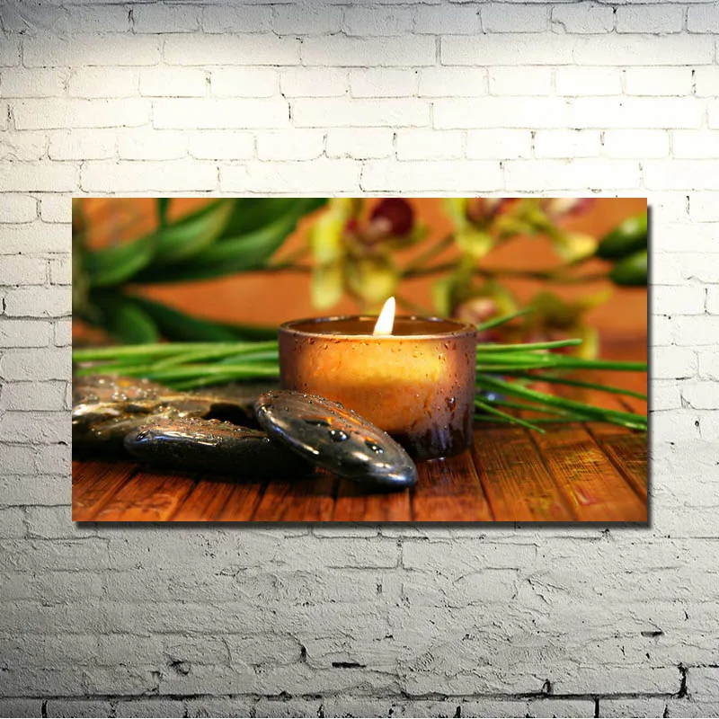 Картины для домашнего декора 13x24 24x43 дюйма ZEN Stone Bamboo-Шелковый арт-плакат буддизма