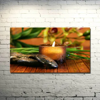 

ZEN Stone Bamboo - Buddhism Art Silk Poster 13x24 24x43 inches Pictures for Home Wall Decor 032