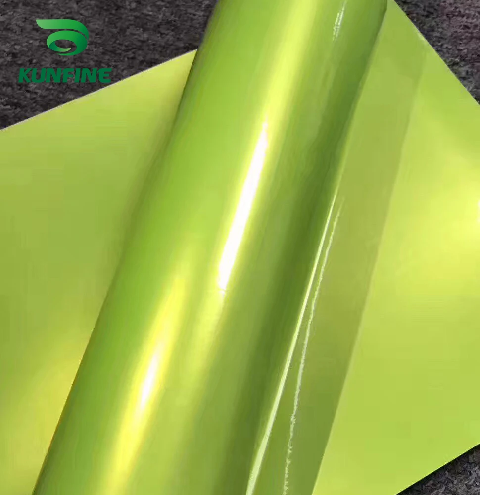 Car Vinyl film Body Sticker Car sticker Dream gold Sprout green (8)