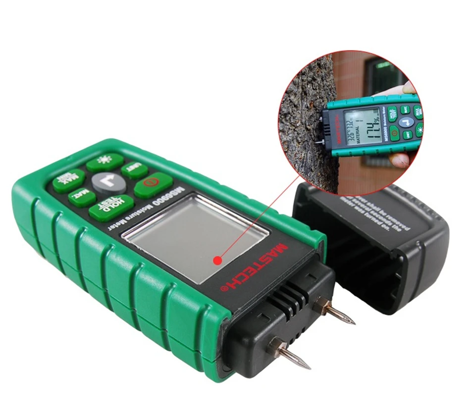 

Mastech MS6900 higrometre Mini Digital Moisture Meter Wood/ Lumber/Concrete Buildings Humidity Tester with LCD Display