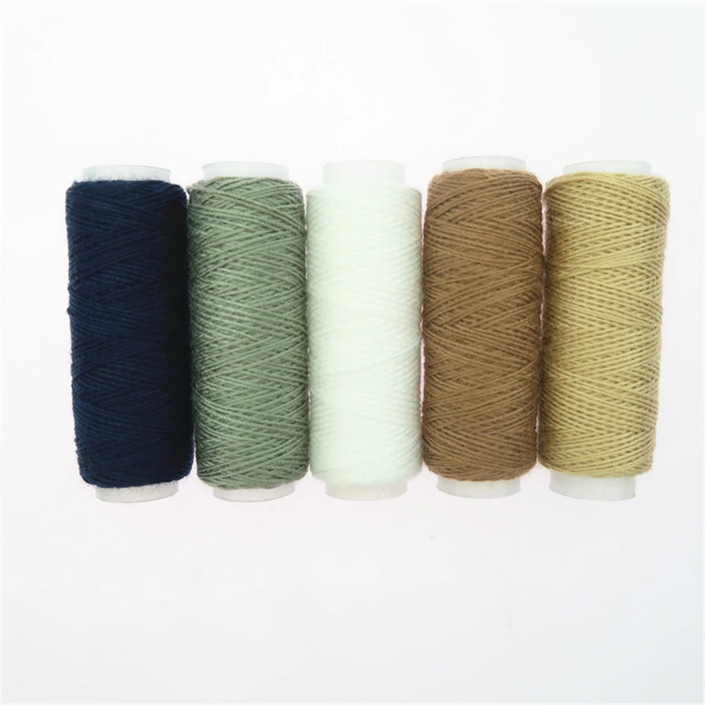 10Pcs Rainbow Cotton Sewing Threads + 14Pcs Tapestry Needle Sewing Craft Tools