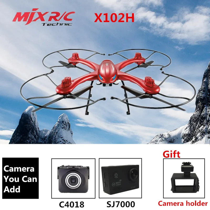 MJX X102h RC Drone 2.4G Professional Drones quadrocopter (no camera) or RC drone with camera Helicopter Upgrade MJX X101 