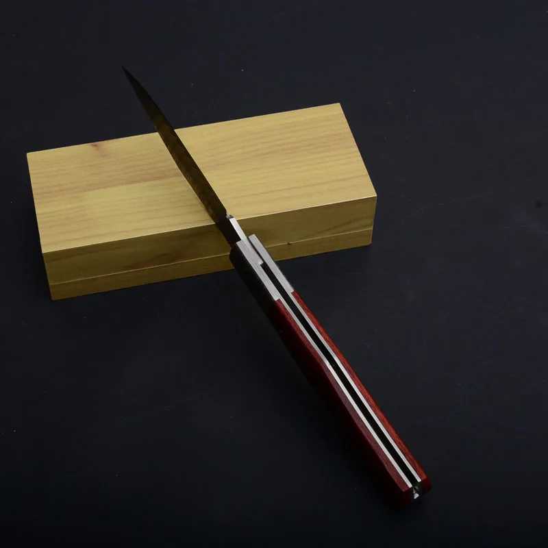 small damascus tactical folding knife puer tea needle collection knife (4)