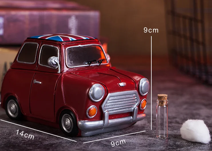 Creative Car Shape Resin Tooth Storage Box Baby Milk Teeth Box Tooth Organizer Storage  For Kids Deciduous Storage Box Z745
