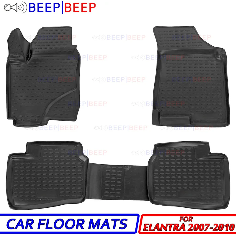 

For Hyundai Elantra 2007-2010 car floot mats carpets auto floor dustproof skidproof car styling interior decoration