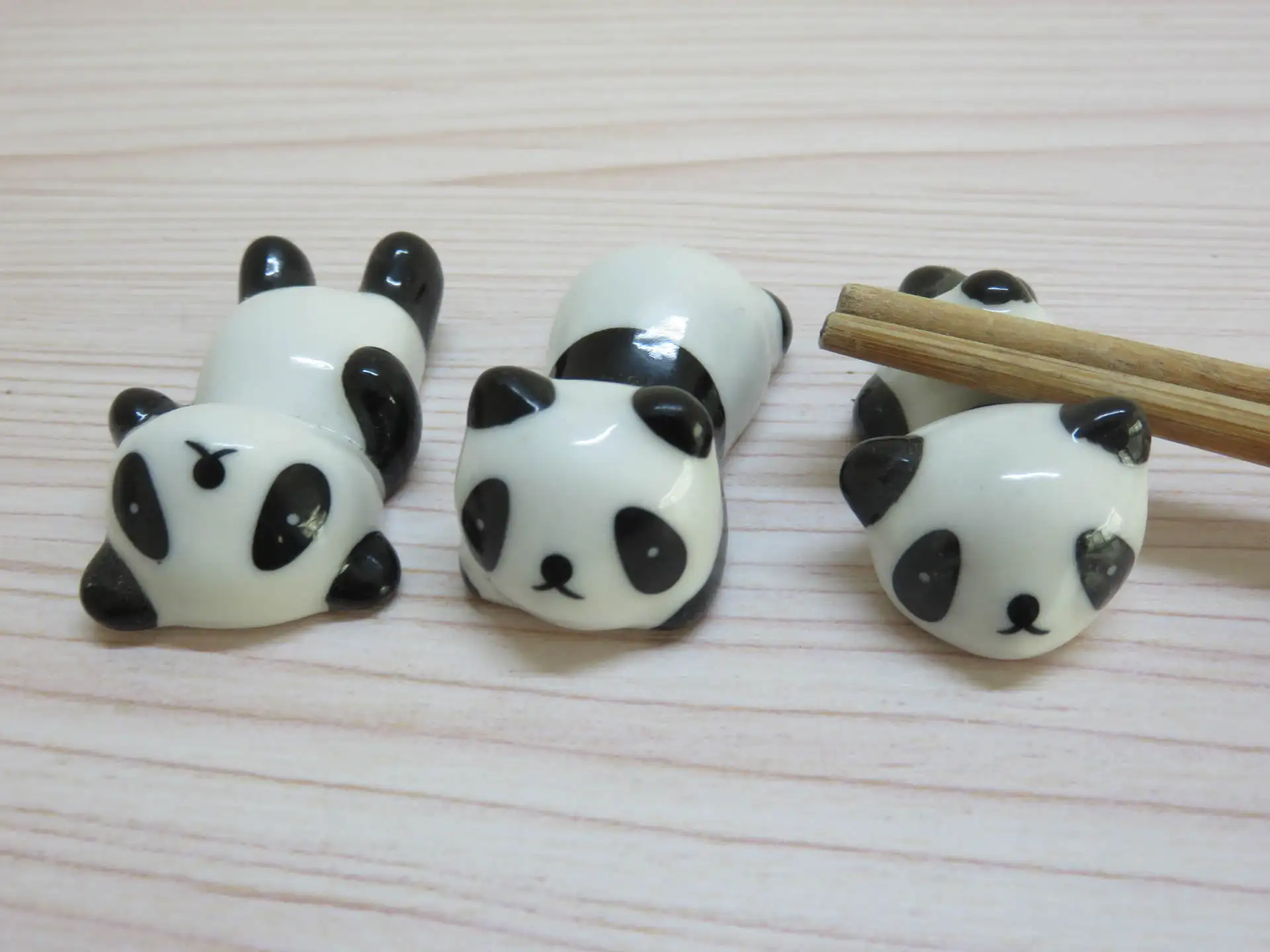 Dehua Ceramic Decoration Craft of Chopstick Shelf Panda Chopstick Holder Creative Gift Home Tableware