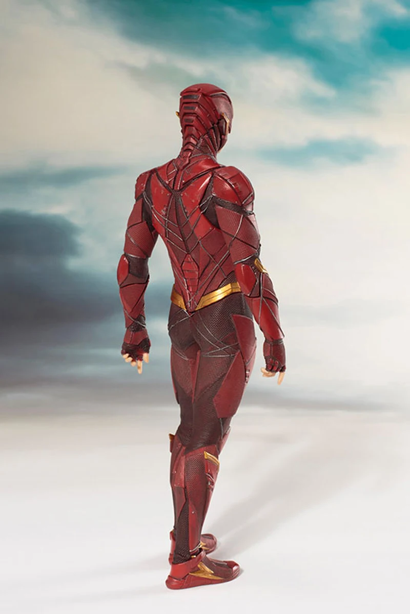 DC Justice League The Flash Cyborg Wonder Woman Batman Superman Statue ARTFX Action Figures Collection Model Toy Doll (4)