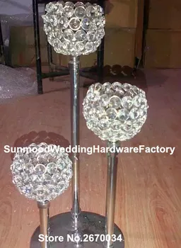 

sliver walkway plastic pillars for weddings/wedding pillar crystal/crystal beaded columns wedding decorations