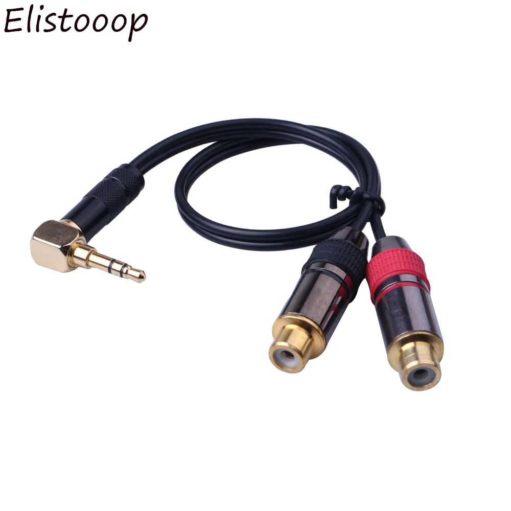 Hifi 3 5 мм штекер 2RCA Женский кабель 4N OFC к RCA аудио AUX для усилителя телефона динамик |
