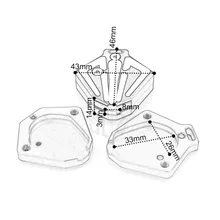 Motorcycle CNC Aluminum Key Case Shell Protection Decorate Universal