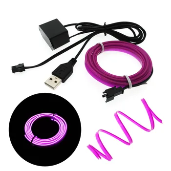 6mm Sewing Edge Neon TV Lights Dance Party Car Decor Light Neon Flexible EL Wire Rope Tube LED Strip With 5V USB Plug
6mm Sewing Edge Neon TV Lights Dance Party Car Decor Light Neon Flexible EL Wire Rope Tube LED Strip With 5V USB Plug