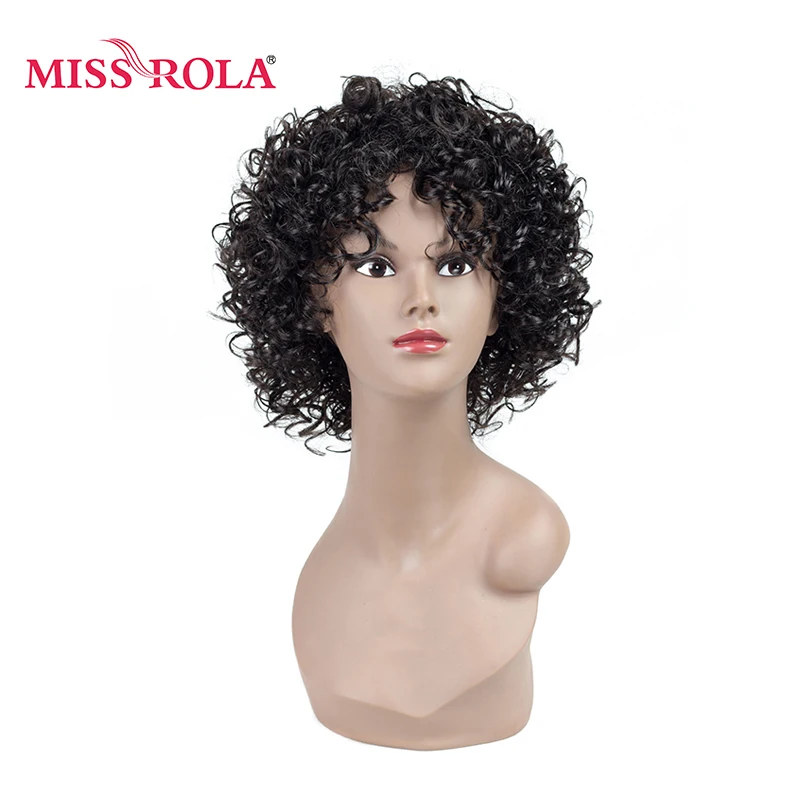 Синтетические волосы MIss Rola курчавые для женщин короткие с париком подставкой 3