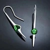 Pendientes colgantes con borlas y barra larga para mujer, joyería, pendiente de piedra verde, joyas, bisutería L4M093 ► Foto 2/2