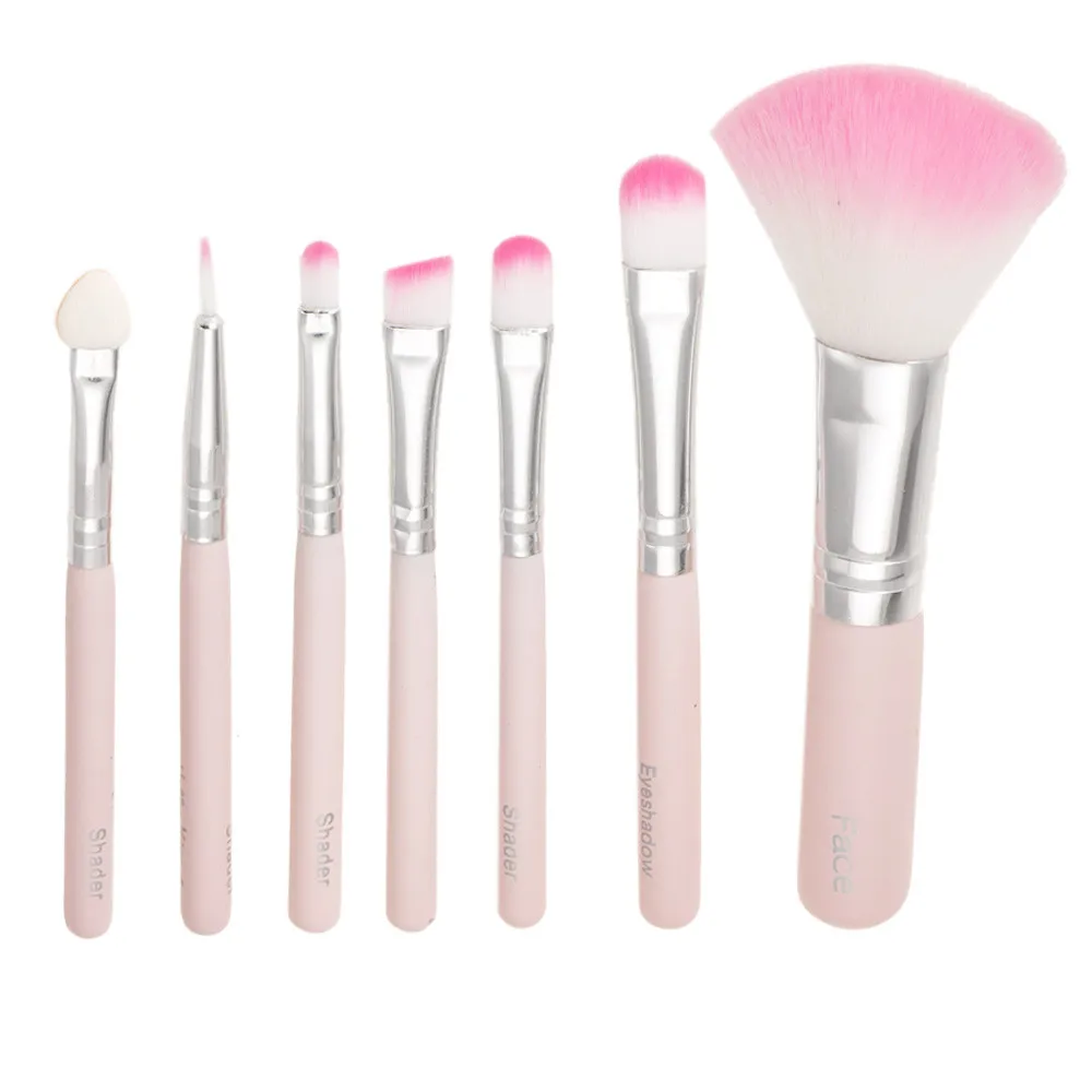 

Professional 7Pcs High Quality Makeup Brushes Set Powder Foundation Eyeshadow Eyeliner Lip Brush set Professional Cosmetic Tools