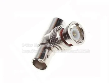 

NCHTEK BNC Male To Double BNC Female Splitter T adapter For CCTV Camera System/Free DHL Shipping/500PCS