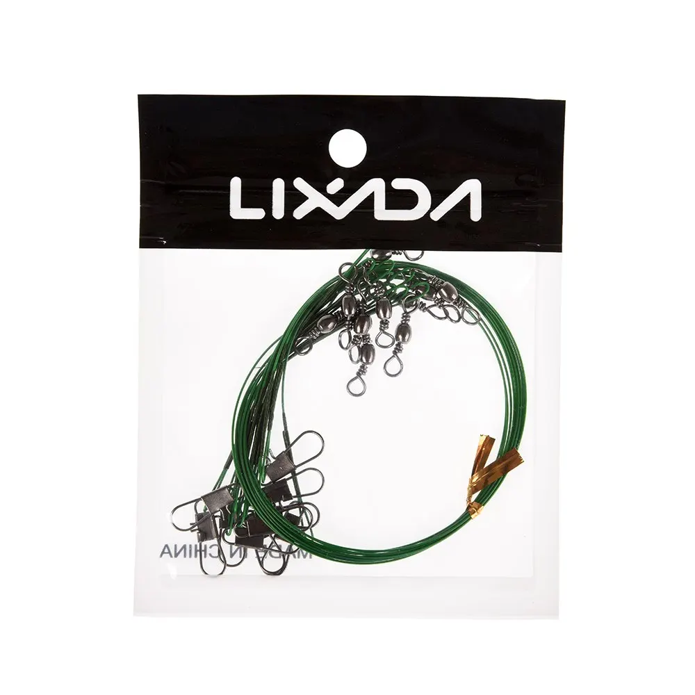 Lixada 10 шт. рыболовный Спиннер с нейлоновым покрытием из нержавеющей стали|Коробки